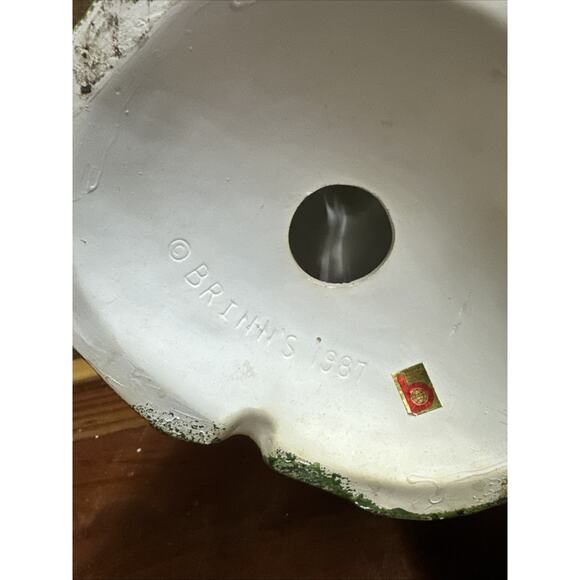 Brinn's Santa's Castle Ceramic Light Up Christmas Village House 1987 In Box - Picture 5 of 6